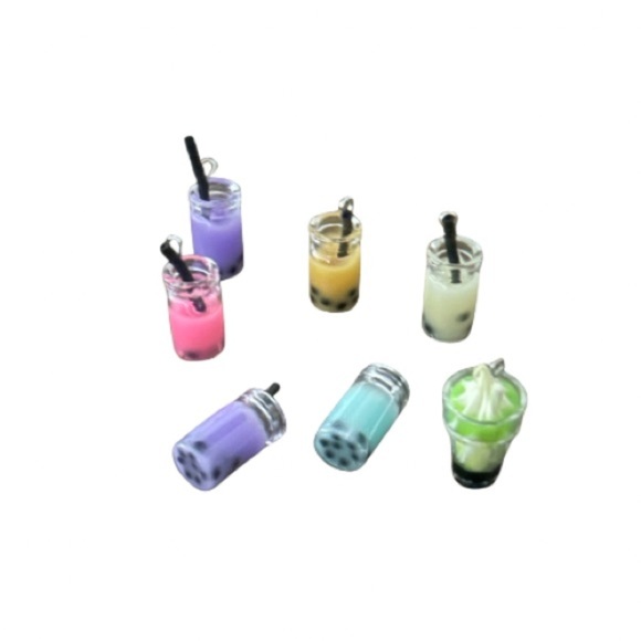 Miniature Bubble Tea Charms Set - Picture 2 of 2